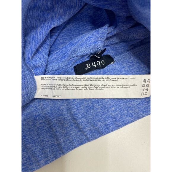 Zobha High Waisted Tapered Leg Jogger Pants Pull On Aqua Blue Women's Size Large - Picture 6 of 10